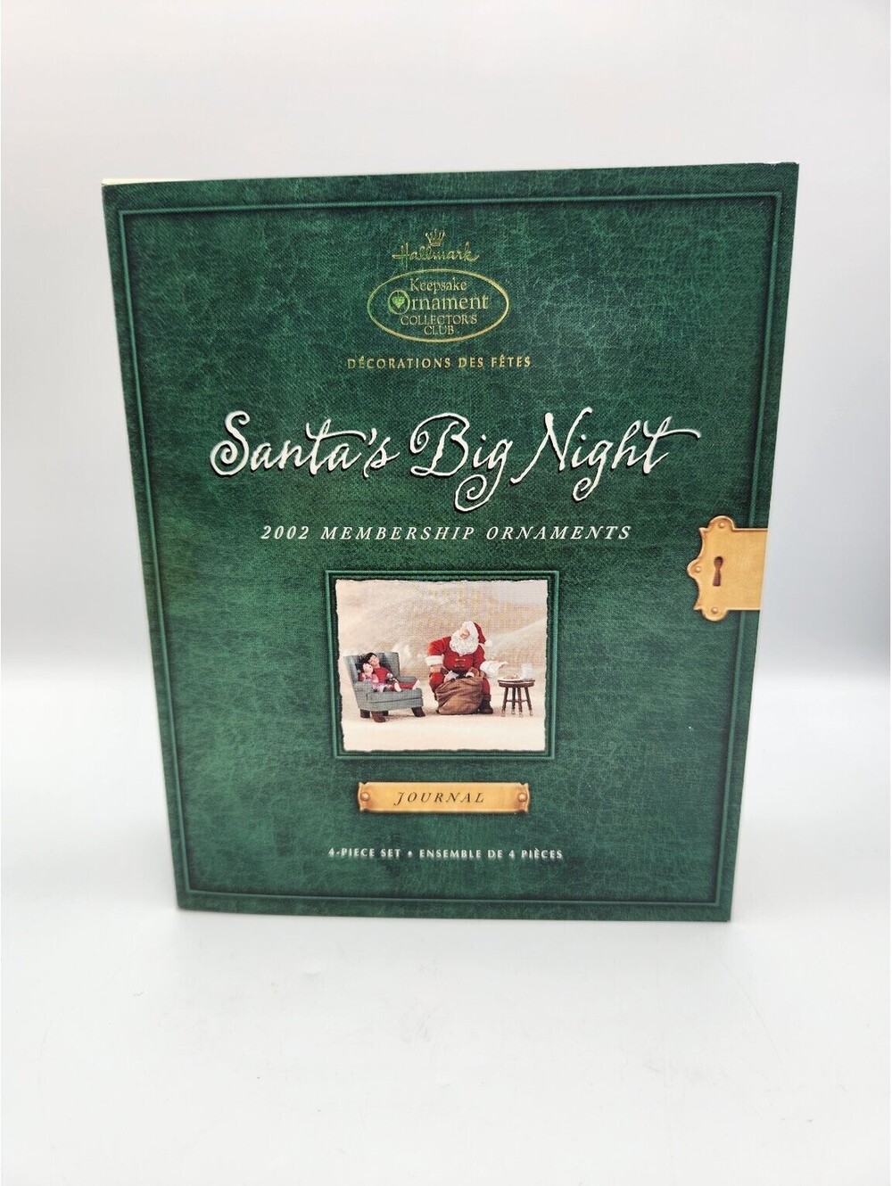 Hallmark Keepsake Ornament Collector's Club 2002 Santa's Big Night 4-Pc Set E11